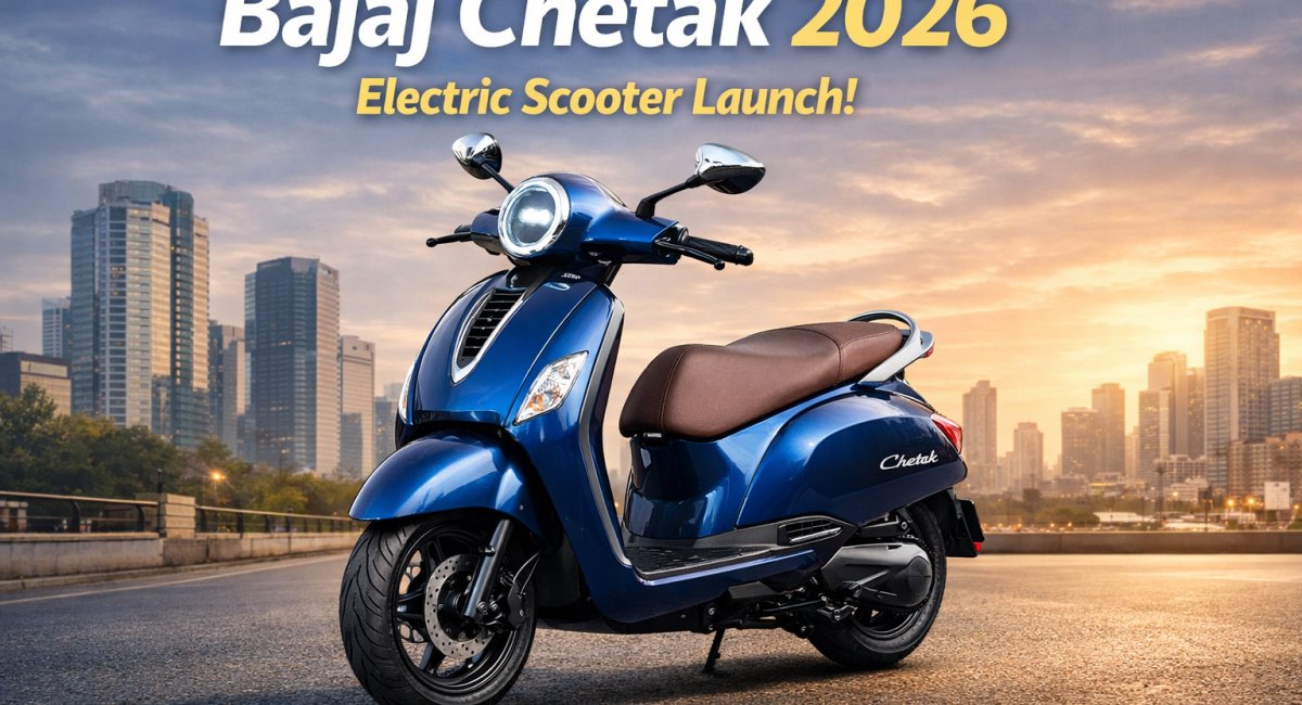 Bajaj Chetak 2026 electric scooter नया मॉडल डिजाइन