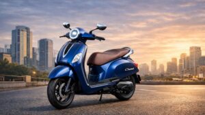 Bajaj Chetak 2026 front look इलेक्ट्रिक स्कूटर
