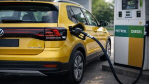 Volkswagen Taigun city mileage Hindi report