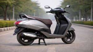 TVS Jupiter dashboard and family use scooter