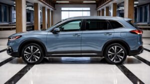 2026 Honda CR-V का साइड प्रोफाइल और एलॉय व्हील डिजाइन