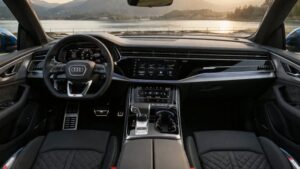 Audi SQ8 2026 इंटीरियर डिजिटल डैशबोर्ड और इंफोटेनमेंट सिस्टम