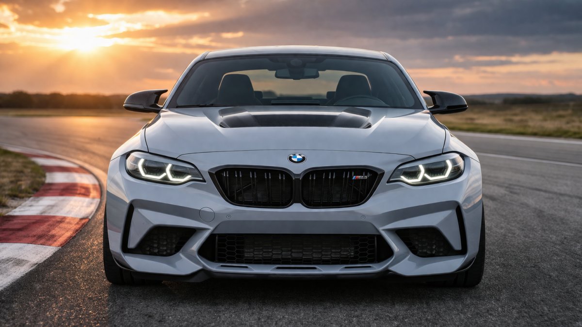 BMW M2 CS Features and Price India के साथ इस कार का फ्रंट व्यू और डिजाइन