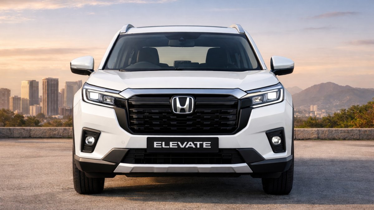 Honda Elevate SUV का फ्रंट डिजाइन और स्टाइलिश लुक