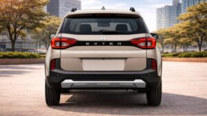 Hyundai Exter 2026 का रियर लुक और नया बंपर डिजाइन