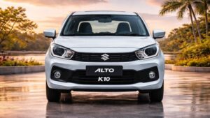 Maruti Alto K10 CNG कार का फ्रंट डिजाइन