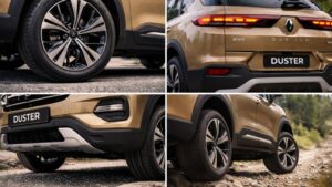नई Renault Duster 2026 के अलॉय व्हील, रियर लुक और मजबूत एक्सटीरियर डिजाइन