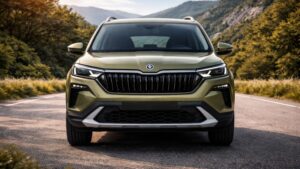 Skoda Kushaq 2026 का नया फ्रंट डिजाइन