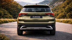 नई Skoda Kushaq 2026 का रियर लुक