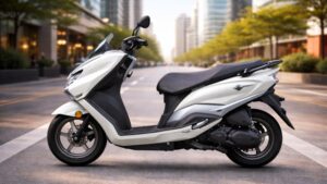 Suzuki Burgman EX 2026 का साइड प्रोफाइल और डिजाइन