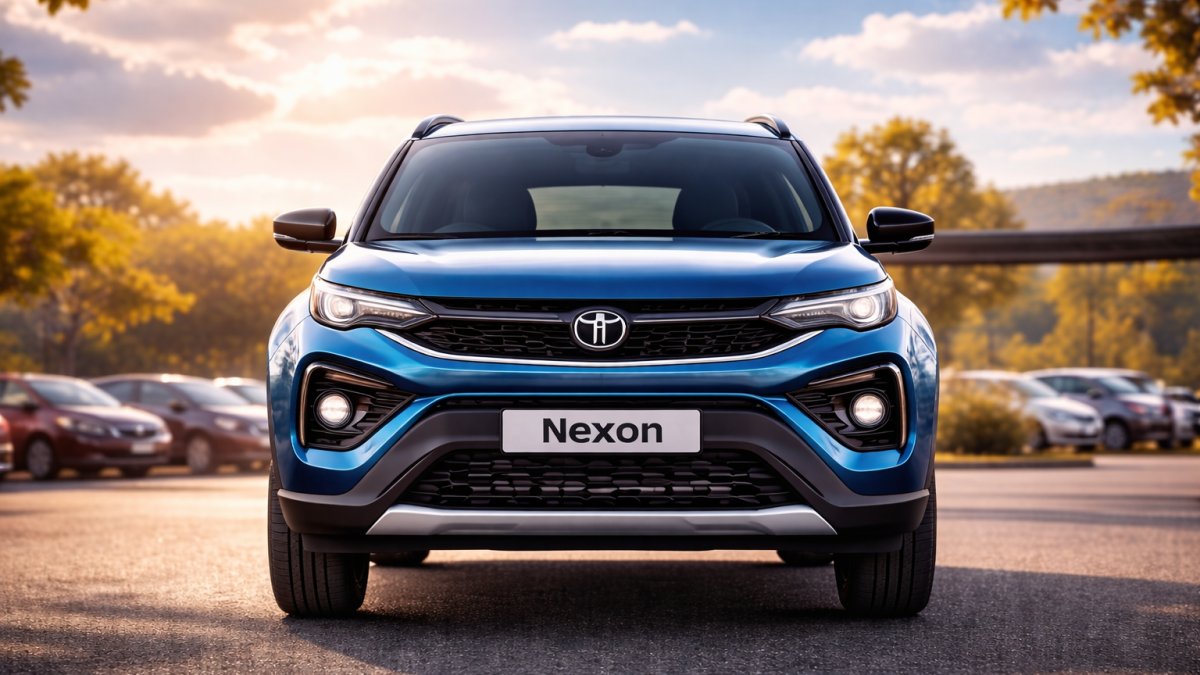 Tata Nexon SUV का फ्रंट डिजाइन और फरवरी सेल्स रिपोर्ट