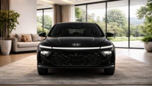 नई Verna 2026 का मॉडर्न फ्रंट डिजाइन