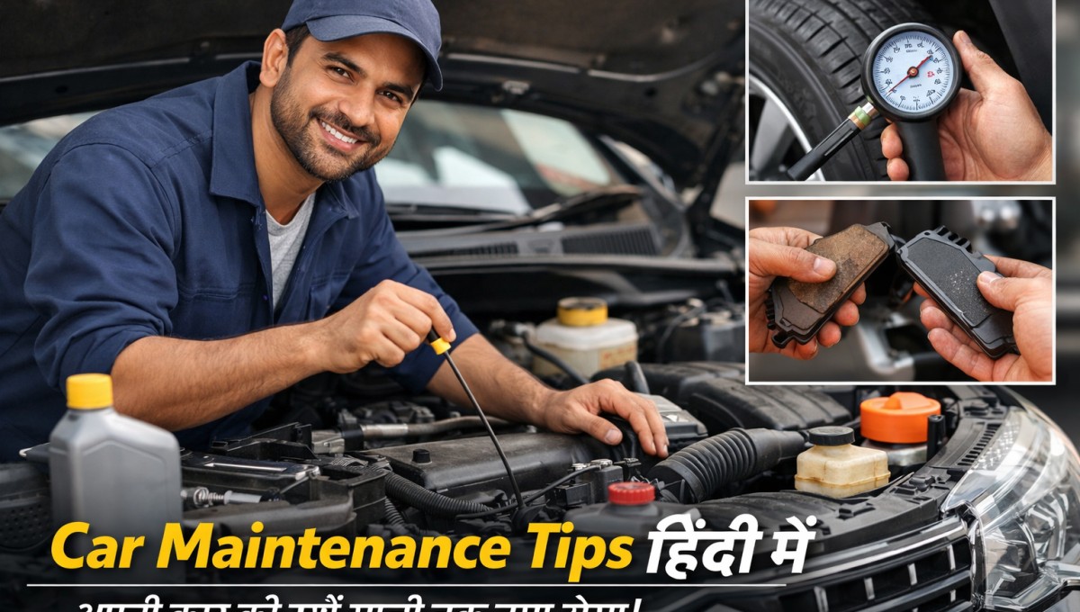 car maintenance tips in hindi कार की देखभाल करते हुए इंजन ऑयल और सर्विस चेक