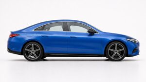 Mercedes-Benz CLA EV का साइड प्रोफाइल और आकर्षक बाहरी डिजाइन