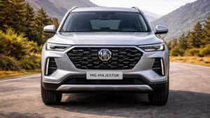 MG Majestor SUV का फ्रंट व्यू डिजाइन भारत लॉन्च 20 अप्रैल
