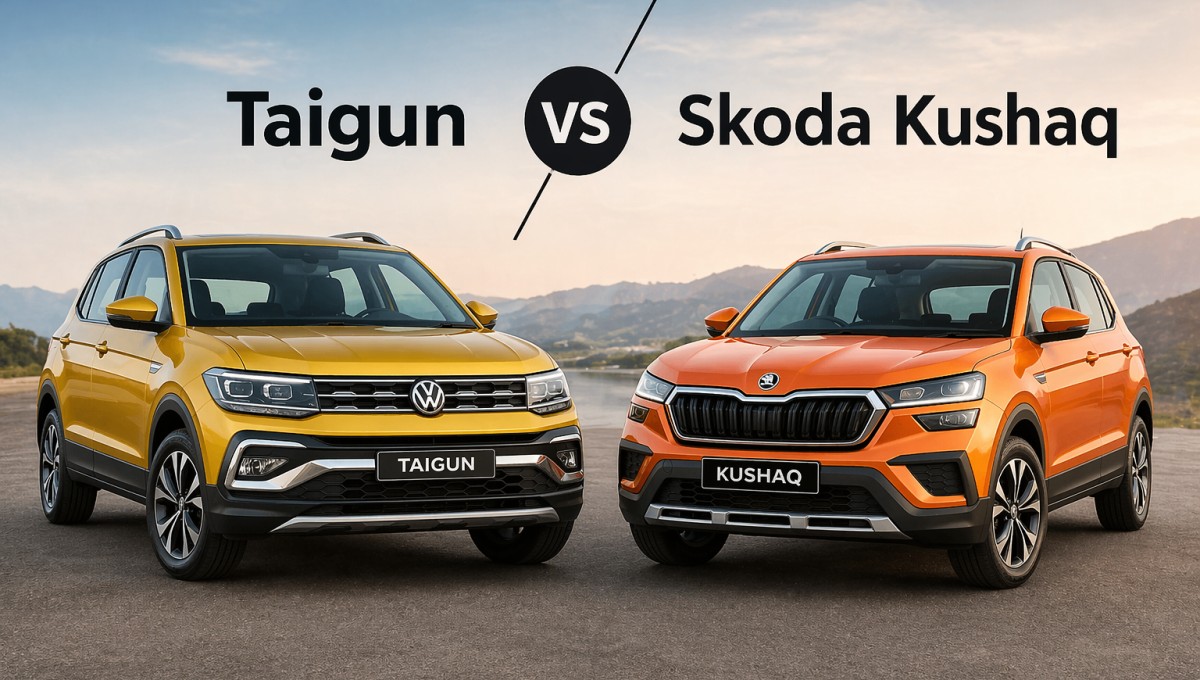 Volkswagen Taigun vs Skoda Kushaq तुलना भारत में कौन सी SUV बेहतर है