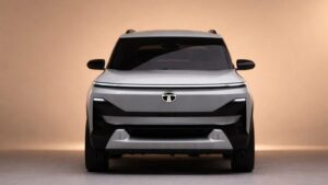 टाटा सिएरा ईवी इलेक्ट्रिक एसयूवी फ्रंट  व्यू