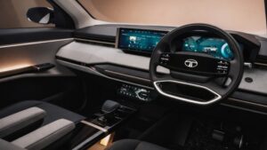 टाटा सिएरा ईवी का इंटीरियर और डिजिटल डैशबोर्ड
