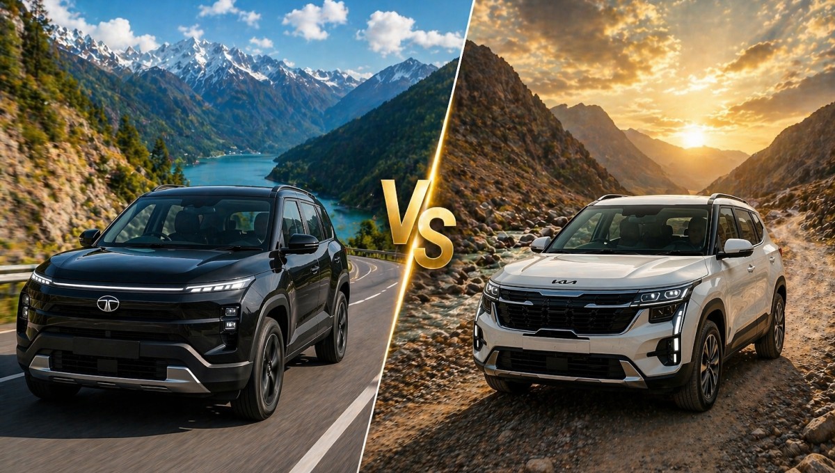 Tata Sierra vs Kia Seltos mileage comparison 2026