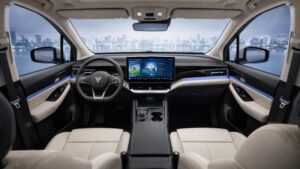 VinFast EV MPV 7 का इंटीरियर डैशबोर्ड