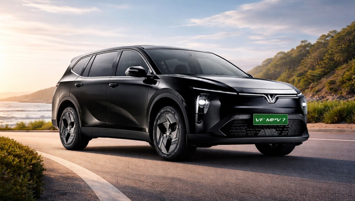 VinFast VF MPV 7 Booking Open इलेक्ट्रिक एमपीवी फ्रंट व्यू 500km रेंज भारत