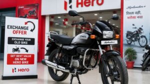 New Hero Splendor Plus exchange offer bike