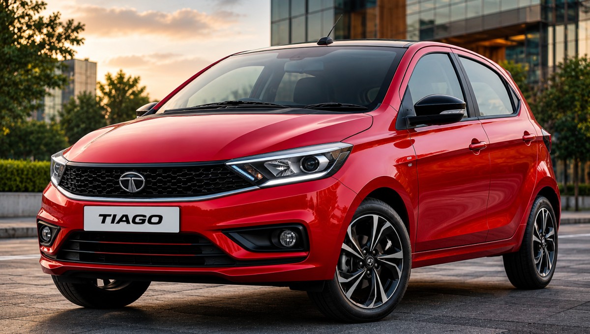 New Tata Tiago Facelift 2026 का premium front look