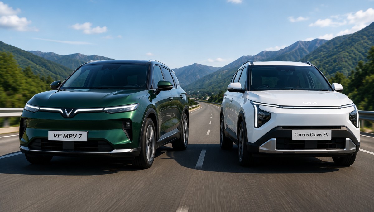 VinFast VF MPV 7 vs Kia Carens Clavis EV comparison