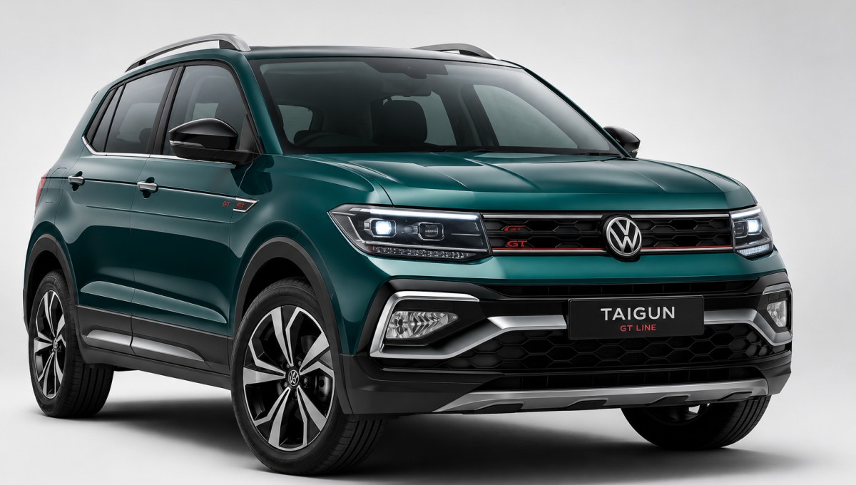 Volkswagen Taigun On Road Price 2026 प्रीमियम SUV का शानदार फ्रंट लुक