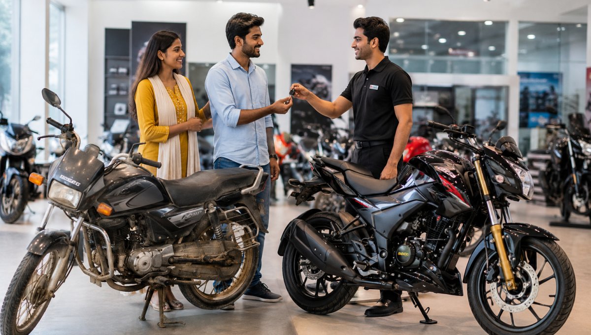 Limited Time Exchange Offer के तहत पुराने बाइक पर एक्सचेंज बोनस
