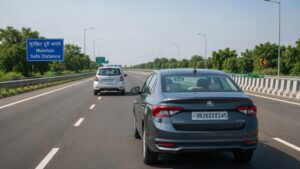 Highway Safety Guide के लिए सुरक्षित दूरी बनाकर चलती कार